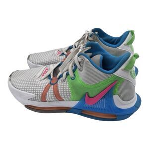 Men’s Nike LeBron Witness 7 Gray Fog Multicolor Basketball Sneakers Shoes Size 8